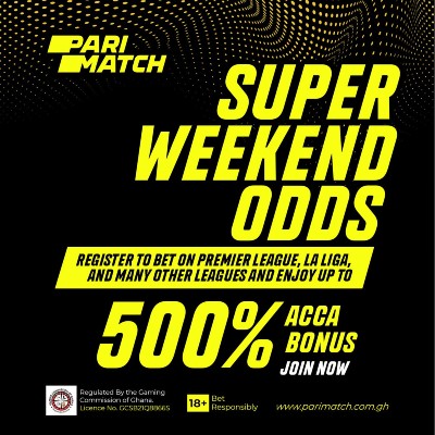 super weekend odds 500% acca bonus, join now