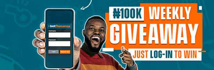 BET & WIN A SHARE OF ₦100,000 WEEKLY GIVEAWAY