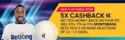 Betking: Get 50% Cashback on Your First 5 Bets