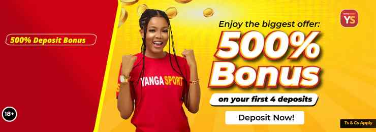 Yanga Deposit Bonus 500%: Get Up to NGN 50,000