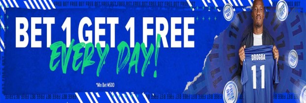 Bet 1 get 1 free every day