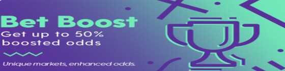 Bet boost get up to 50% boosted odds