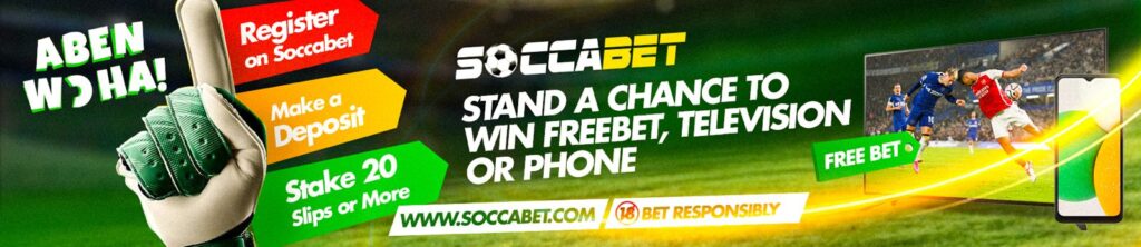 soccabet aben wo ha promo with TV and Mobile Phone in the picture