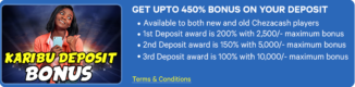 Karibu Deposit Bonus – Get Up to 450%