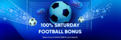 MegaPari 100% Saturday Football Bonus