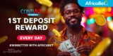 Africabet 5% Daily Deposit Free Bet via CONTIPAY